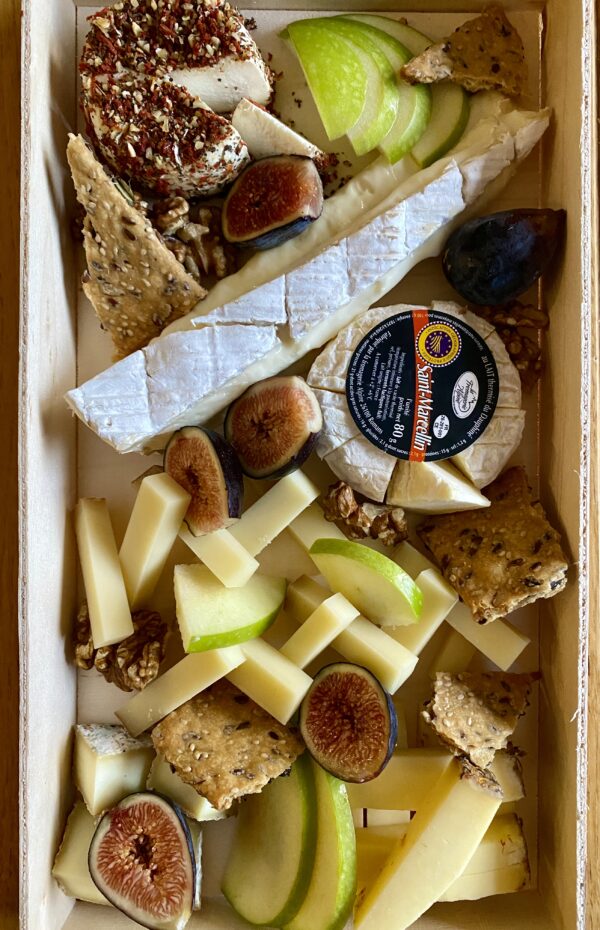 plateau fromages et charcuteries pour deux